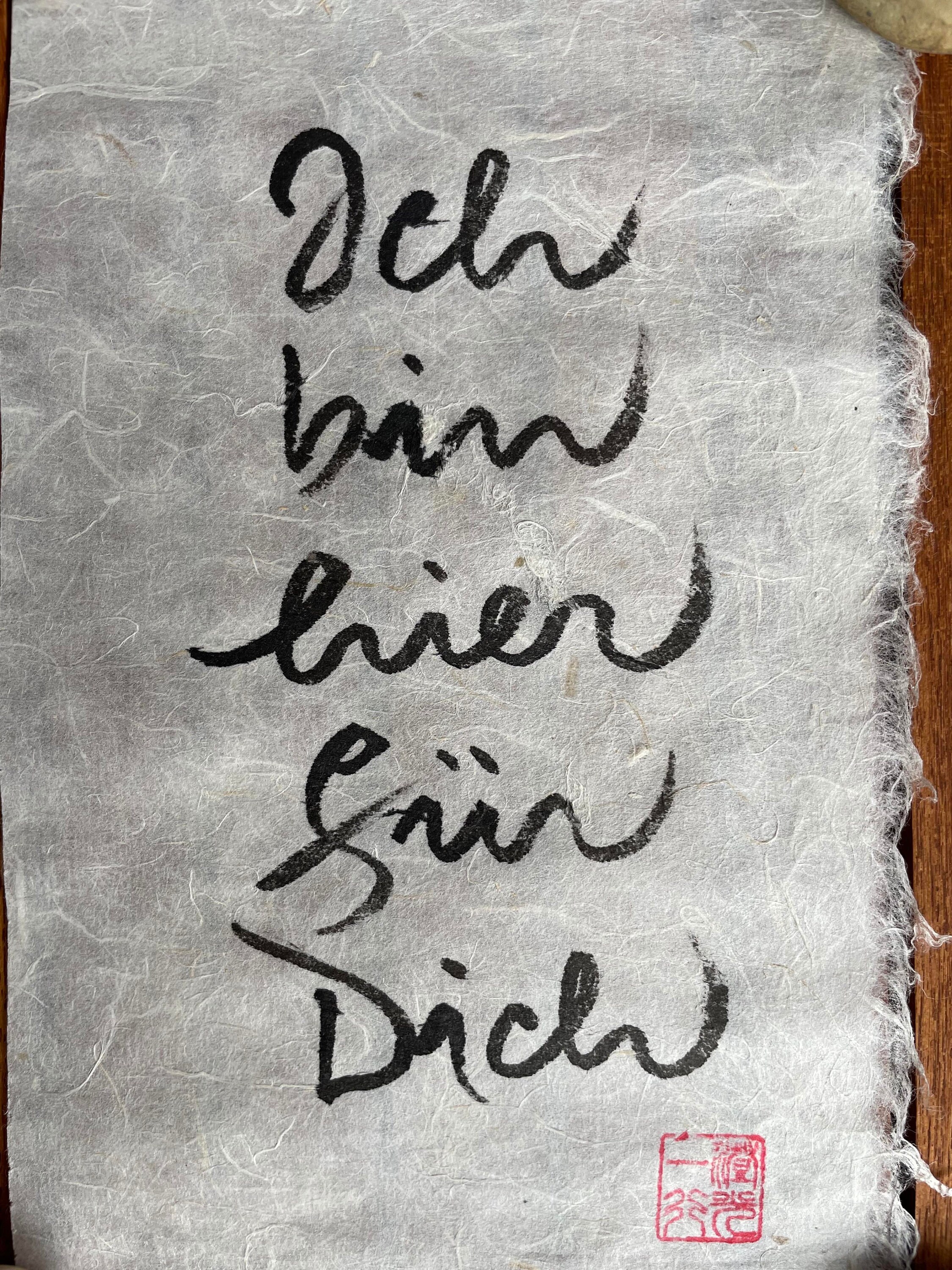 Thich Nhat Hanh Calligraphy Spiritual Art Buddhist Art Meditation Zen Sayings Wisdom Black/White Original Religious Mindfulness