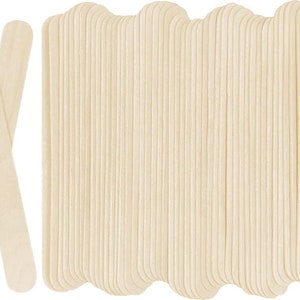 2000 pcs Jumbo Wooden Craft Sticks Pack - Bulk Popsicle Sticks for