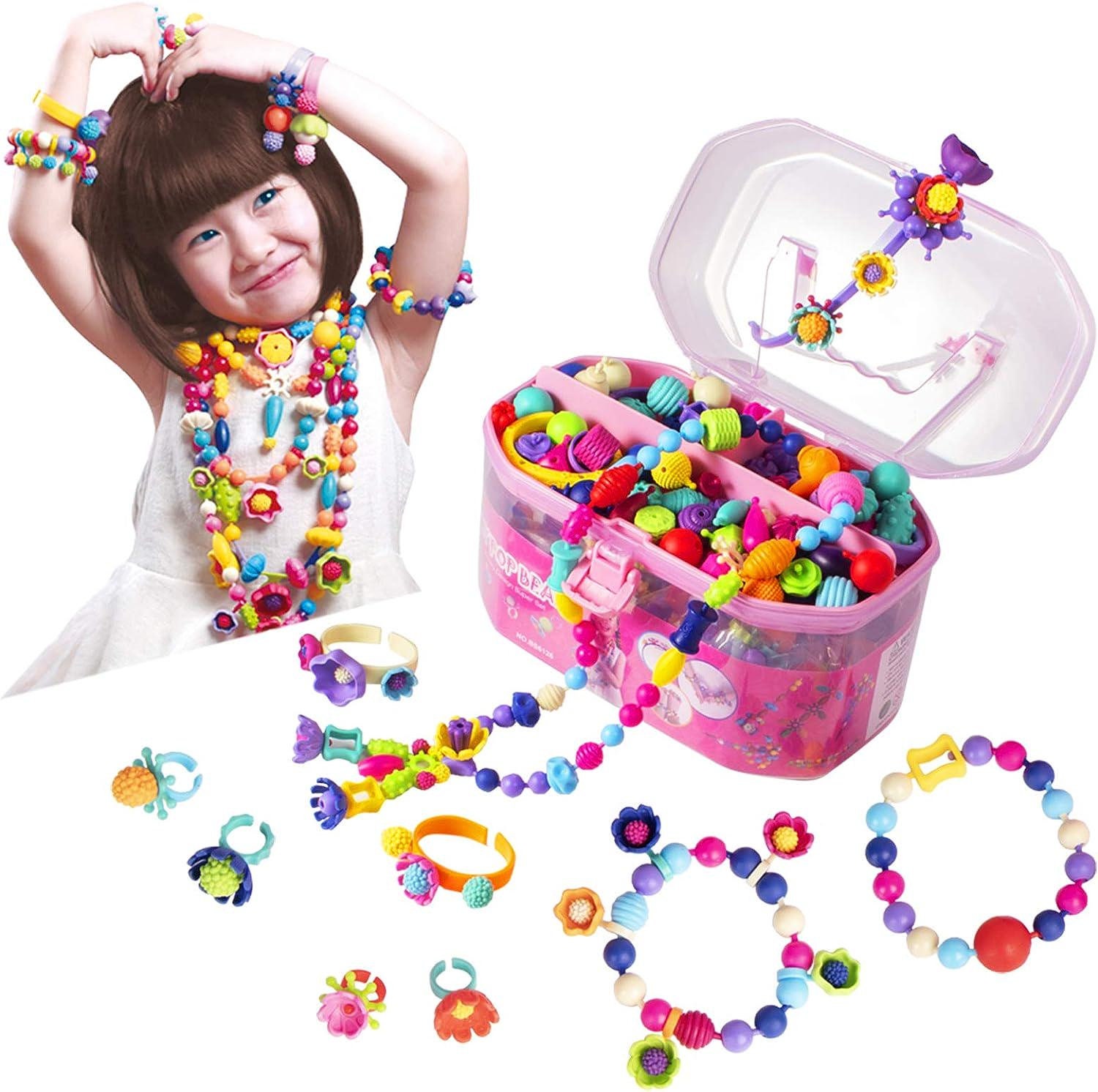  1000+ Snap Pop Beads for Girls Toys - Kids Jewelry