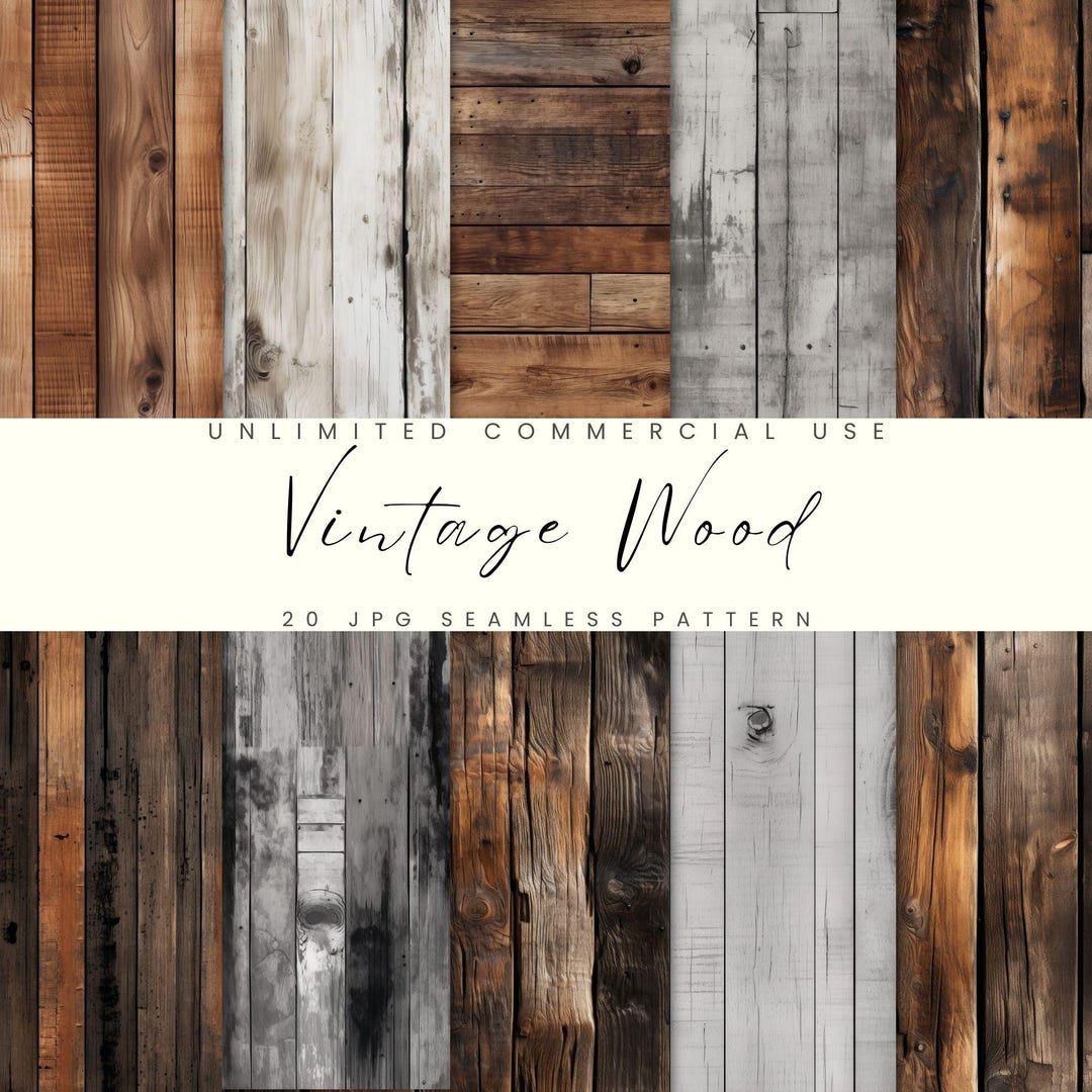 Rustic Seameless Texture Vintage Wood Seamless Texture, Country Digital Paper, Rustic Pattern ...