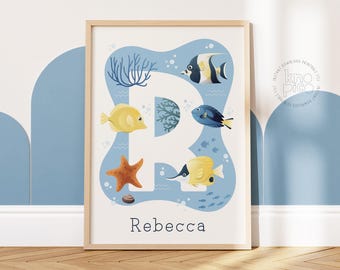 Personalized Name Sign for Nursery | Custom Baby Name Wall Art | Kids Room Decor Digital Print | Playroom Wall Hanging and Baby Gift Poster