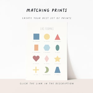 Spanish Educational Posters for Kids With ABC Poster Colors Poster and ...