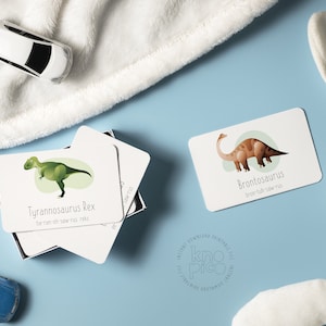 Printable Dinosaur Flashcards for Kids – Digital Cards for Early Alphabet Learning, Dino-themed Educational Tool, Animal ABC Learning Game