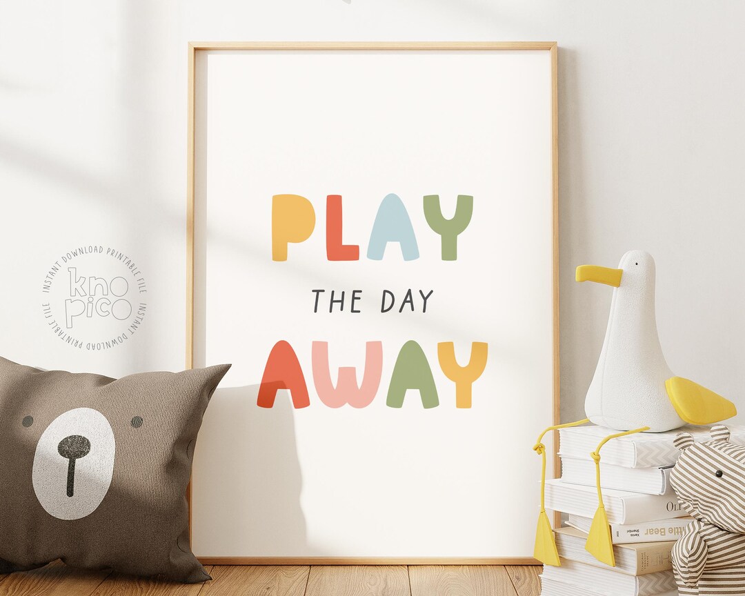 Colorful Printable Poster for Kids Room Wall Art | Nursery Prints