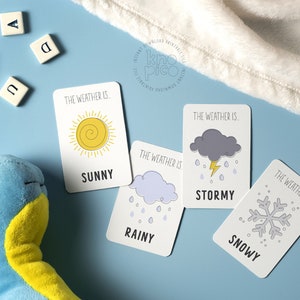 Flashcards educativos para crianças, tornando o aprendizado uma brincadeira: Descubra o mundo do clima