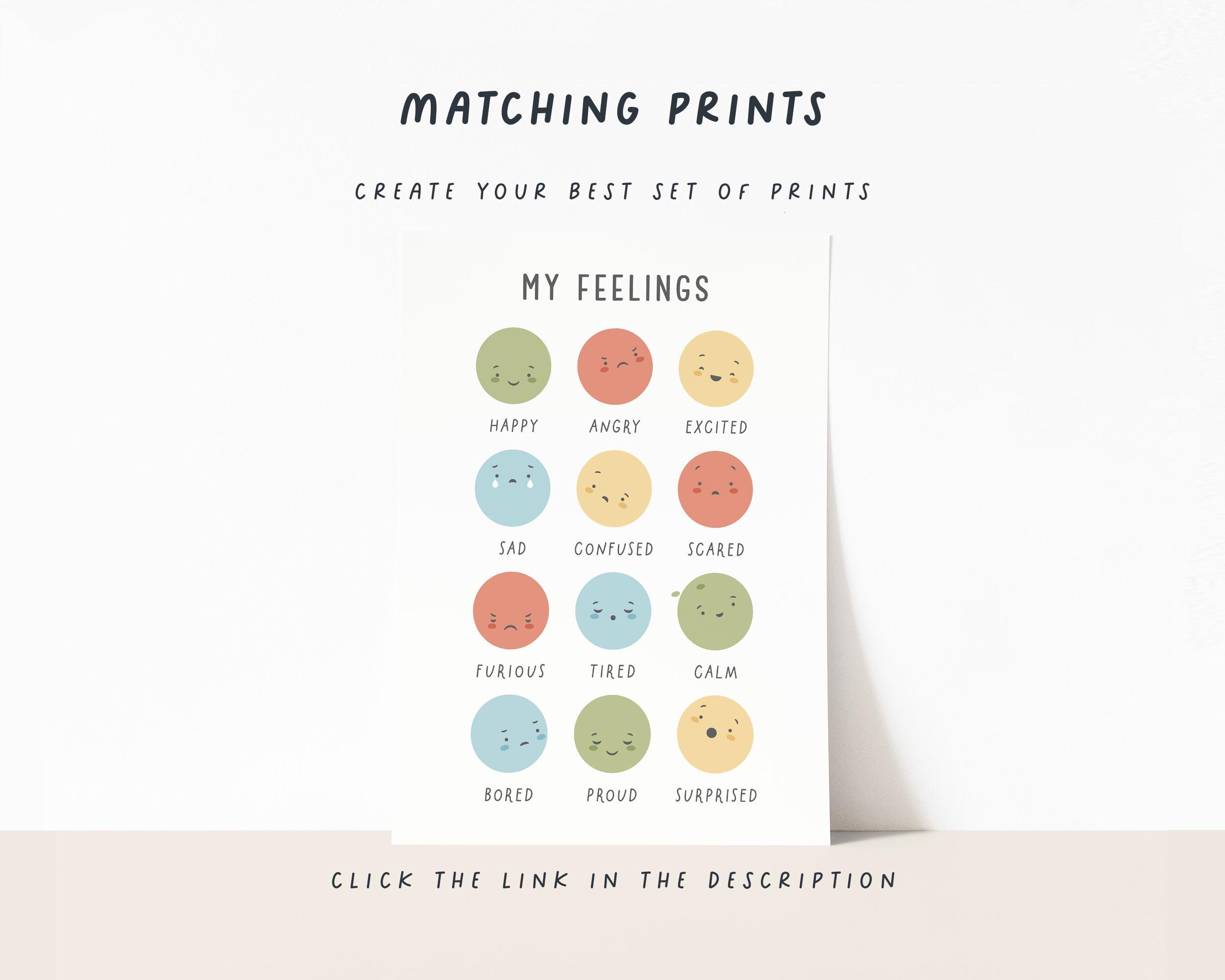 Emotions Poster for Kids | Emotional Learning and Emotional Support ...