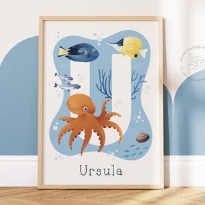 Personalized Baby Name Sign and Custom Nursery Wall Art for Kids Room Decor | Printable Toddler Room Poster for Nursery Wall Hanging Art