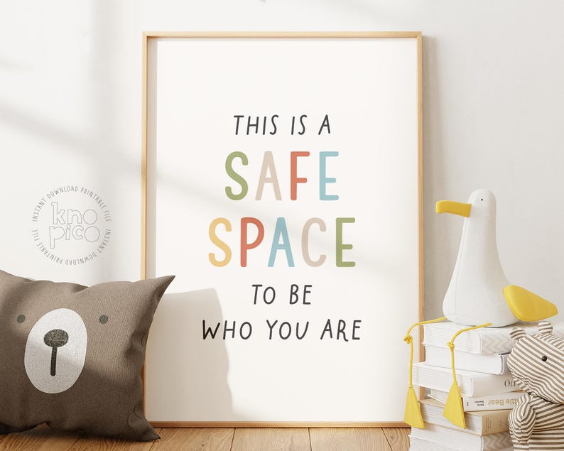 Safe Space Therapy Posters | Digital Art for School Psychologists ...