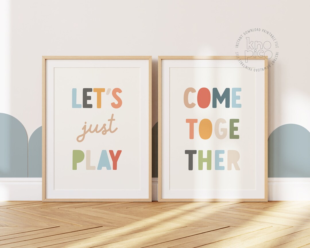 Rainbow Affirmation Wall Art – Inspirational Decor Gift for Kids, Boho ...