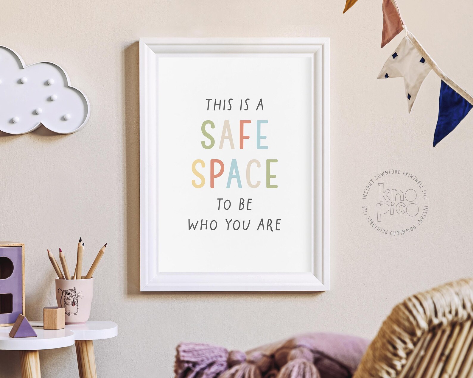 Safe Space Therapy Posters | Digital Art for School Psychologists ...