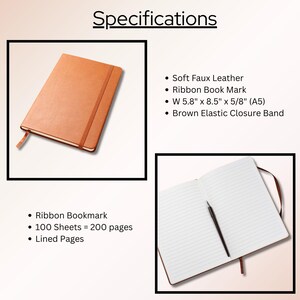 Diario de oración de cuero personalizado para líderes servidores imagen 7