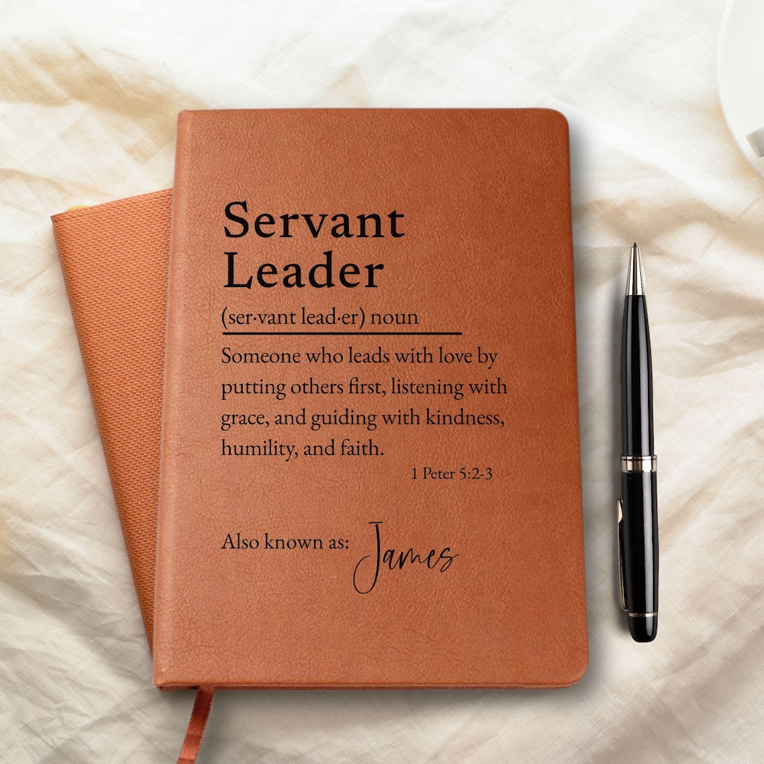 Leader Notebook Leather Notebook for Servant Leaders, Pastors, and Teachers in Faith - Etsy