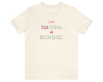 T-shirt Je mets la fraîcheur à l'école, chemise enseignante amusante, cadeau de remerciement, cadeaux de remerciement pour enseignant, cadeau de fin d'année pour enseignant