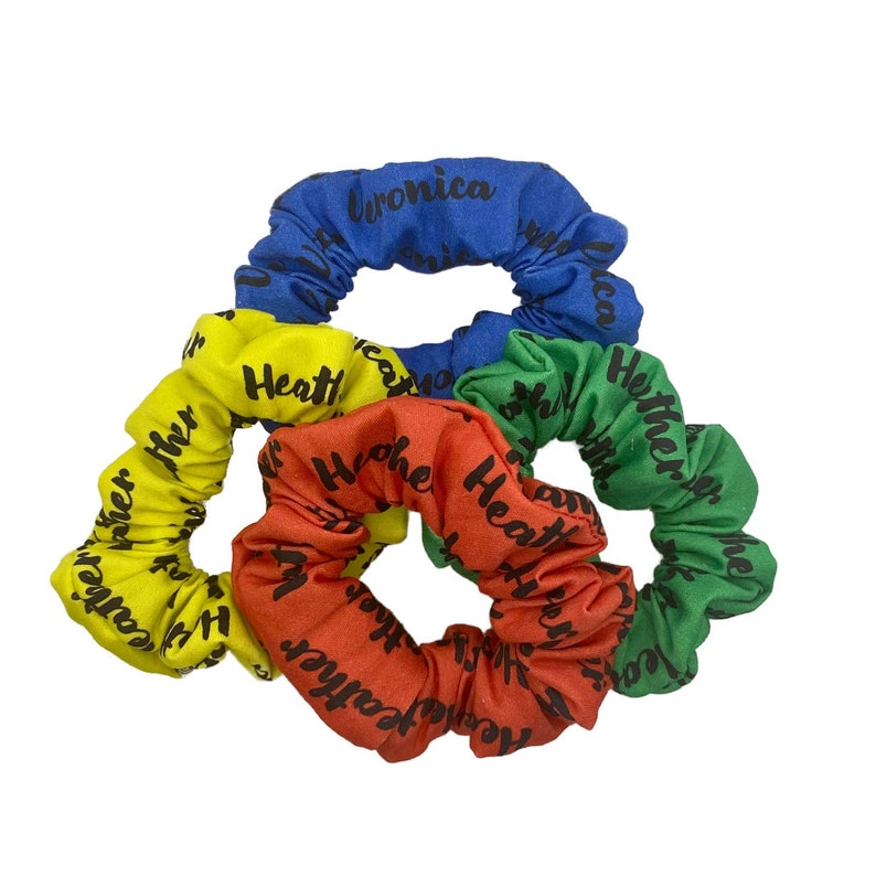 Heather, Heather, Heather and Veronica - Heathers inspired Scrunchies image 1