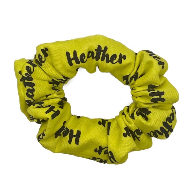 Heather, Heather, Heather and Veronica - Heathers inspired Scrunchies Heather McNamara - Yellow