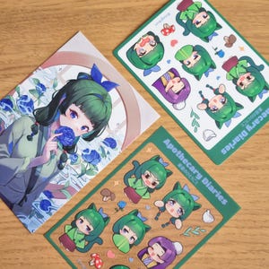 60pc Maomao Apothecary Diaries Stickers Jinshi Anime Sticker Laptop Suitcase Scrapbooking Luggage Ancient Costume Decals