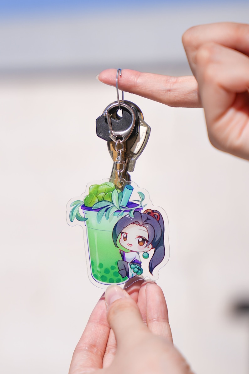 Reyna Keychain Acrylic Keychain VALORANT BUBBLE TEA Sage Jett Reyna Raze Neon - Etsy