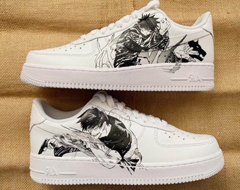 Haga su pedido ahora >>> etsneaker.com/king-147 Jujutsu Kaisen Air Force 1 Custom air force 1 Edición limitada personalizada: regalo perfecto, regalo del día de la madre, Fa