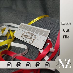 Lasercut Geldschein Design für den Laserschnitt, digitale Dateien cdr dxf ai svg pdf Glowforge-Dateien, Laserdatei Geldschein