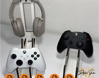 Soporte para controlador de corte por láser y soporte para auriculares con archivo digital svg dxf cdr