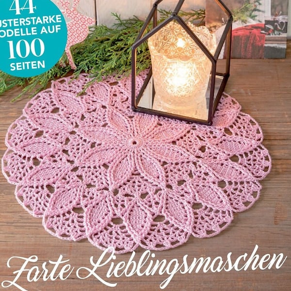 Crochet napkin, Round Doily Table Center, Magazine Filethakeln, PDF Instant Digital Download, Lace Crochet Doily Pattern, Home vintage decor