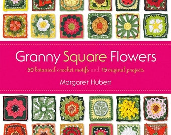 Crochet ebook, Granny Square, Digital Download, Hand made Ebook, granny squares cardigan, Tutorial, magazine pdf Granny Square Flowers