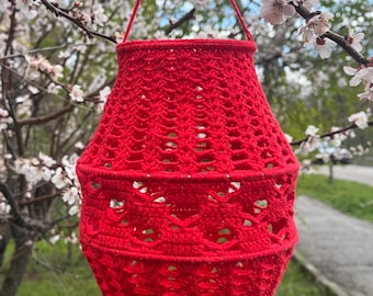 Crochet Pattern Chandelier Madelon, Crochet Pattern Lampion, Crochet Tutorial Boho Summer Lampions, Language: Netherlands