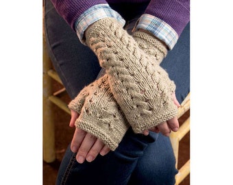 Knitted Fingerless Gloves Pattern: Accessories (PDF Pattern)