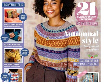 Crochet pattern, granny square, inside crochet 129, crochet magazine