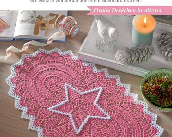 Lace Crochet Doily Pattern: Round Table Center (PDF Digital Download)