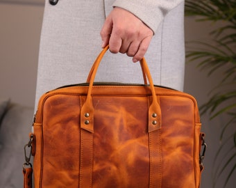 leather briefcase, leather laptop bag, leather bag, briefcase for men, gifts for men, waterproof briefcase, messenger bag, shoulder bag men