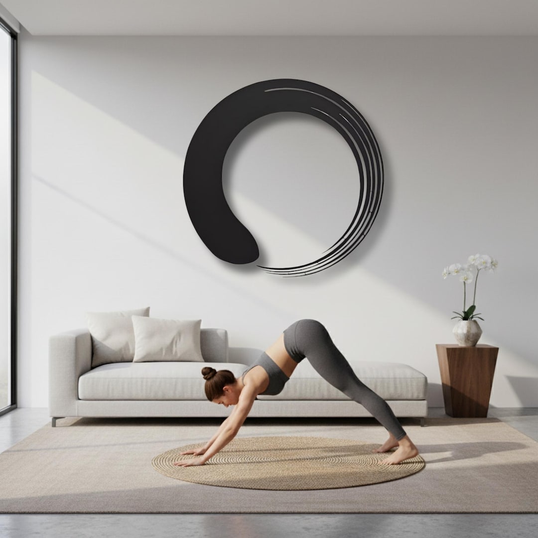 Enso Circle Metal Wall Art: Zen Meditation Decor - Etsy