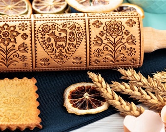 Forma do ciasteczek ludowych Wałek do ciasta z wytłoczeniami Wałek do ciasta z fakturą Stempel do ciastek Springerle Wytłaczarka Fondant Glina piernikowa Narzędzia ceramiczne do pieczenia
