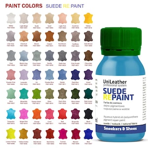 Suède re: verf voor suède sneakers, 50 kleuren, doe-het-zelfreparatie