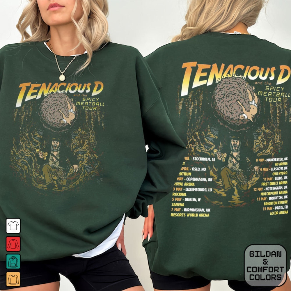 Tenacious D Spicy Meatball Tour 2024 Music Concert Shirt, Tenacious D ...