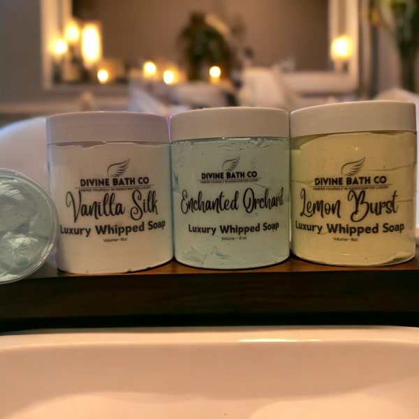 Luxury Whipped Soap with Argan Oil