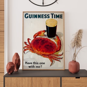 Guinness Poster: Retro Advert Poster, Guinness Print, Vintage Advertising Décor. Old Ad Poster, Beer Wall Décor, Gift Idea, A2/A3/A4/A5