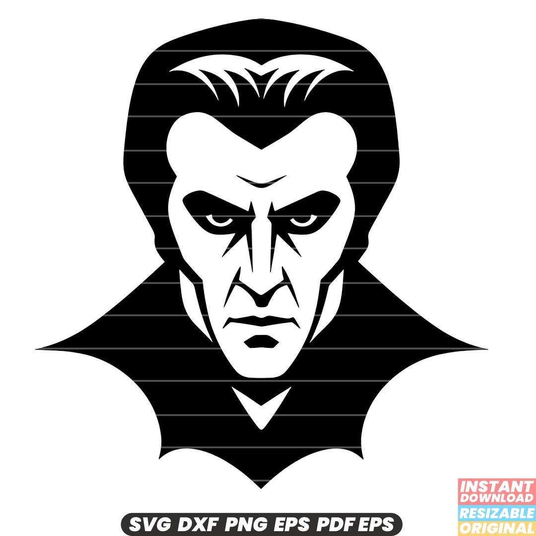 Dracula SVG - Vampire Illustration, Gothic Horror, Classic Monster ...
