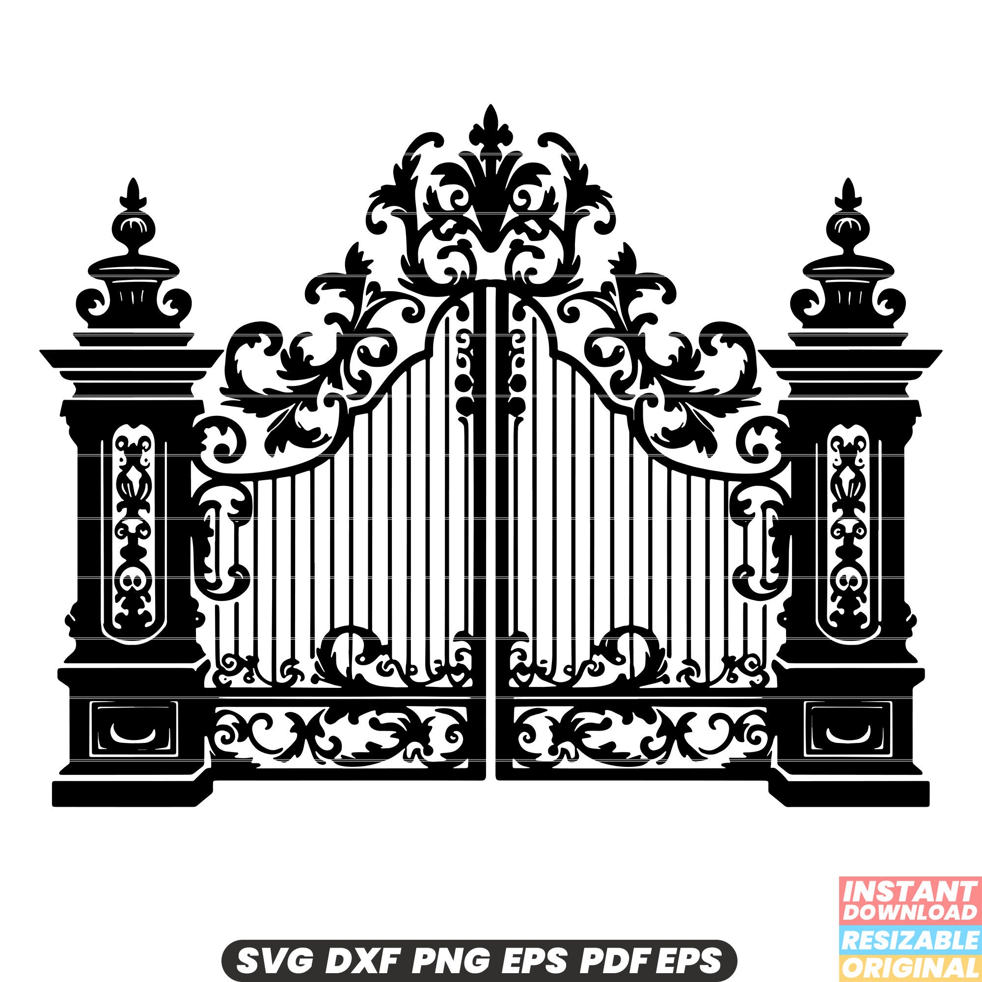 Iron fence png - Etsy México, image size:2000x2000