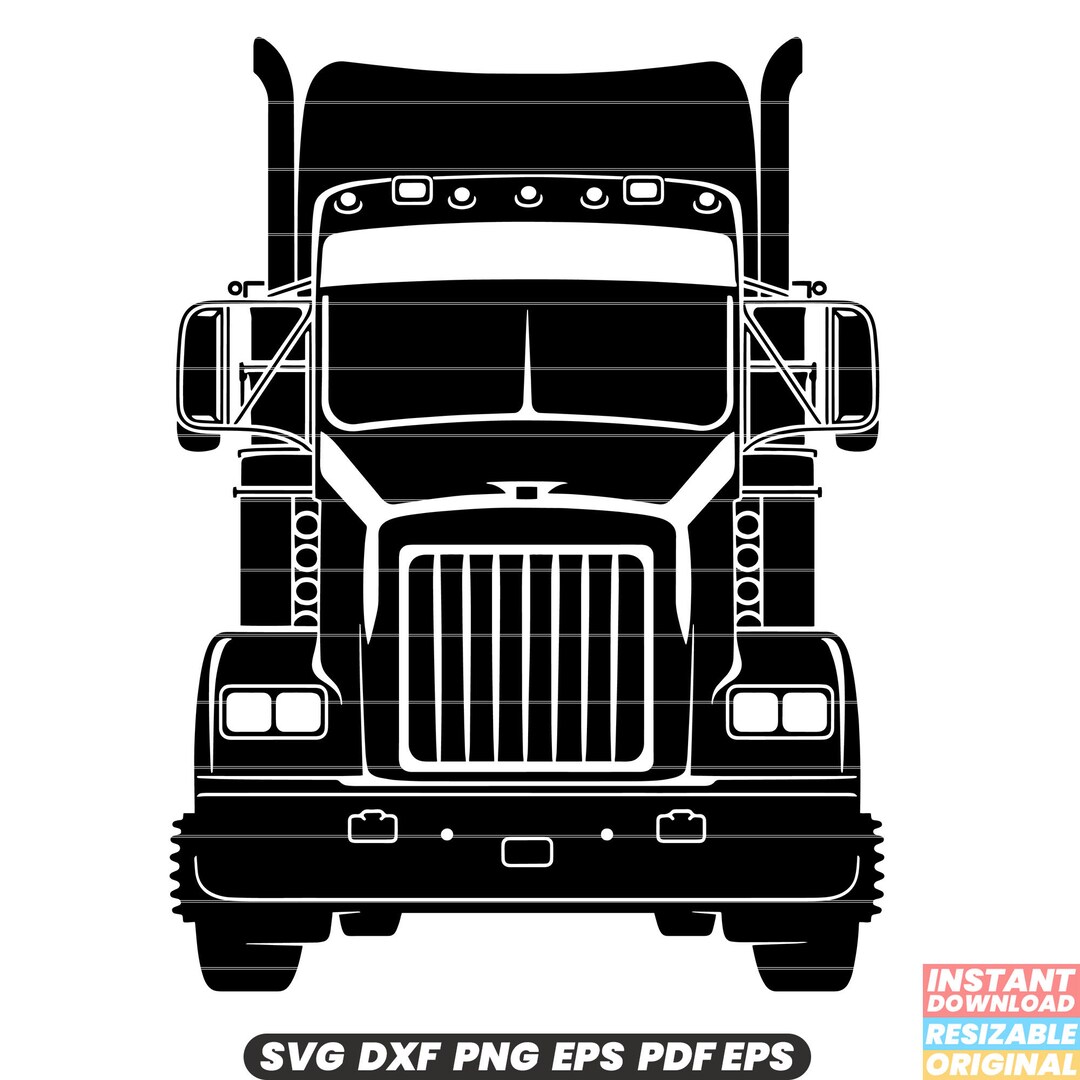 Truck SVG Transportation Illustration Truck Clipart Vehicle Graphic ...