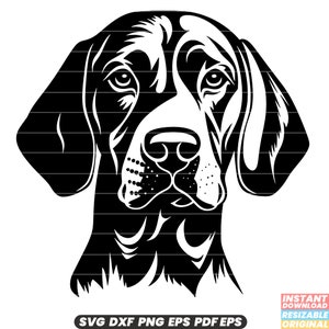 Vizsla SVG Vizsla Hunderasse Vizsla Illustration Vizsla Clipart Vizsla Grafik Jagdhund Design Haustier Kunst DXF PNG Schnittdatei #3