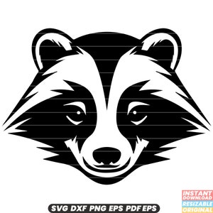 Badger Wildlife zoogdier Forest Burrower nachtelijke alleseter bont natuurbehoud SVG DXF PNG-bestand knippen digitale Instant Download