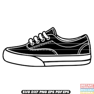Scarpe da skate Calzature da skateboard Sneaker Sport Atletico Casual Moda Trendy Comodo SVG DXF PNG File di taglio Download digitale istantaneo