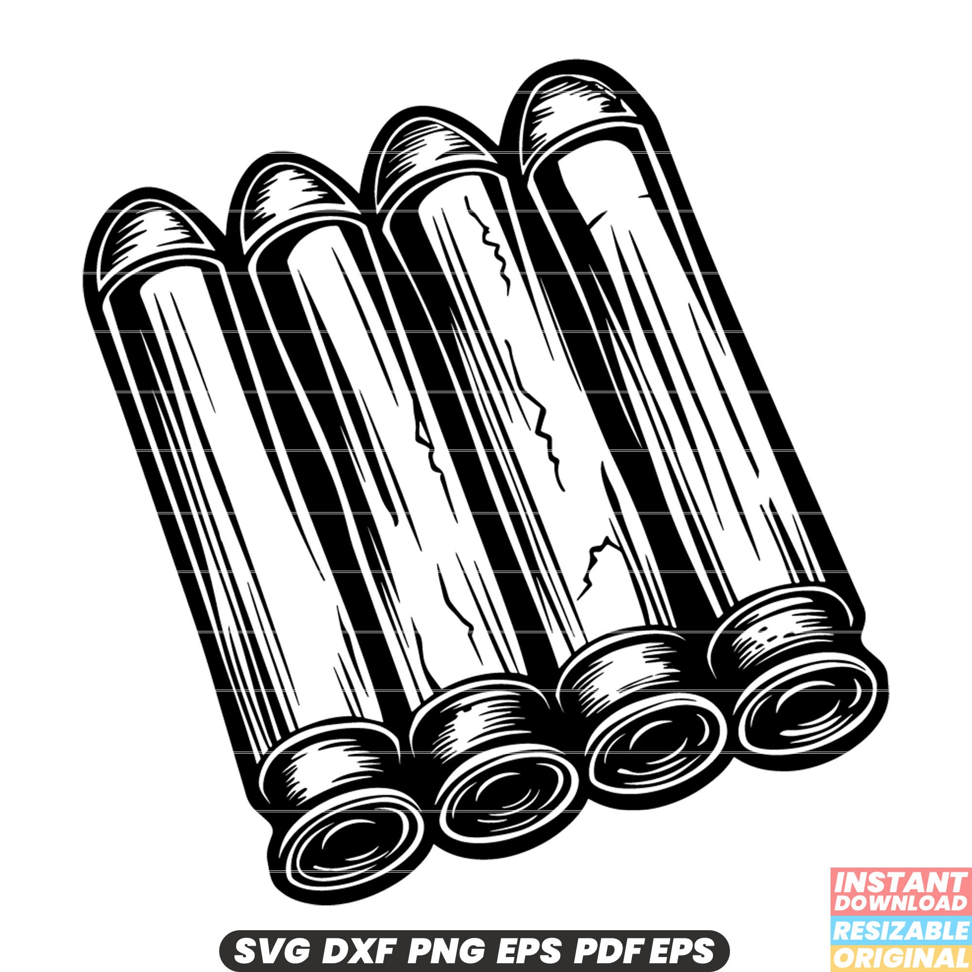 Ammo Shells SVG Bullet Casings Illustration, Ammunition Design ...