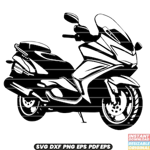 Bici da turismo Bicicletta Ciclismo Avventura Viaggio Turismo Pendolarismo Trasporto Sport Fitness SVG DXF PNG File di taglio Download istantaneo digitale