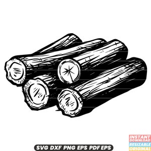 Scheite Holz Bauholz Forstwirtschaft Wald Natur Brennholz Stapel Baumstamm Rustikale natürliche Ressourcen SVG DXF PNG geschnitten Datei