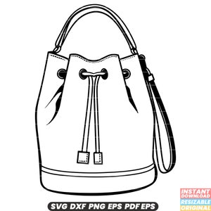 Emmer tas mode handtas portemonnee Tote stijl vrouwen accessoire SVG DXF PNG-bestand knippen digitale Instant Download