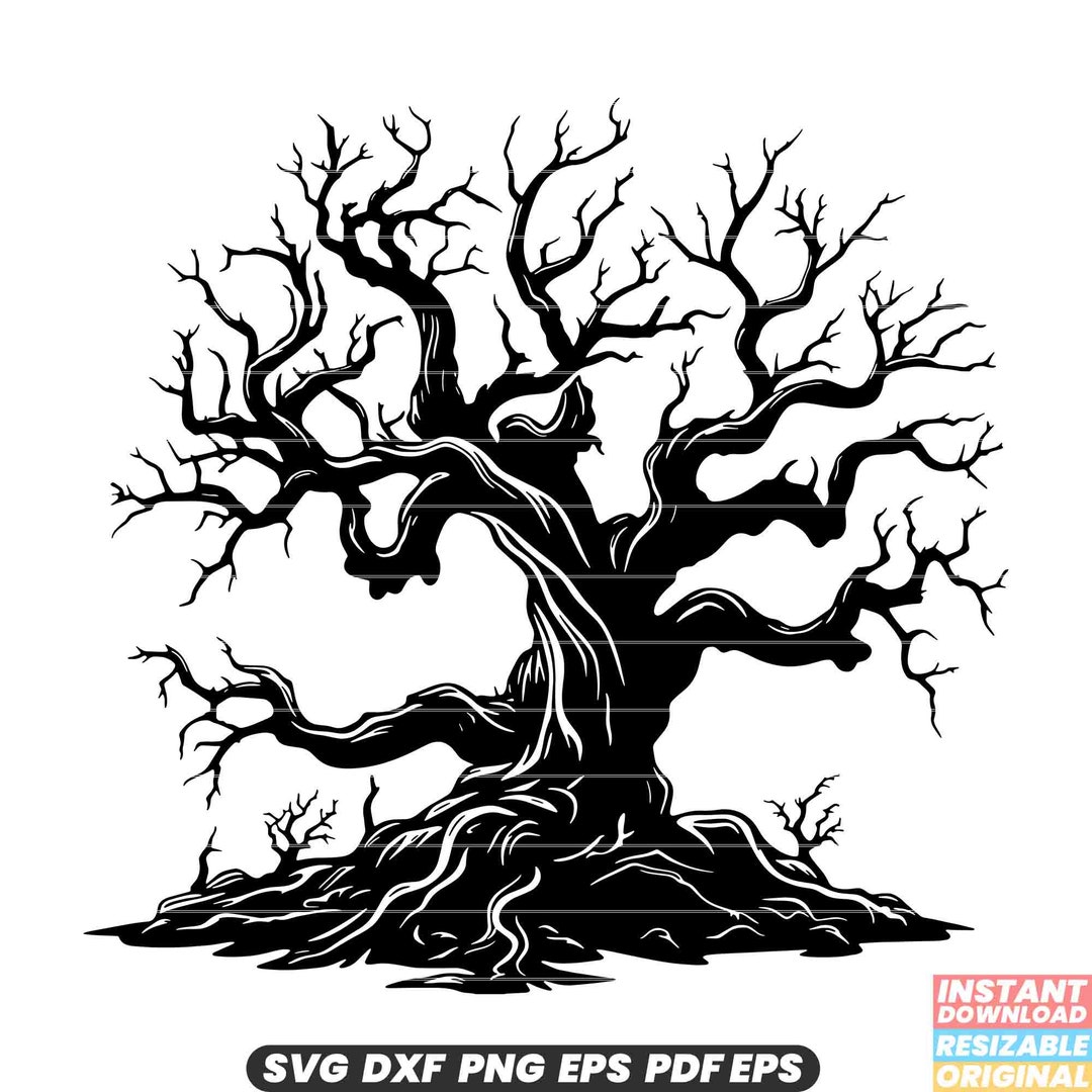 Rotten Tree SVG Decaying Wood, Dead Plant, Decay and Decomposition ...