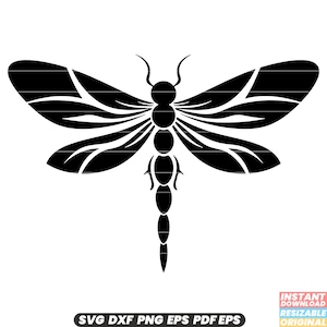 Dragonfly Insect Natuur Wildlife Aquatic Flying Wings Dragonfly Wings Dragonfly Tail Bug Odonata Entomologie Mooie SVG DXF PNG-bestand knippen