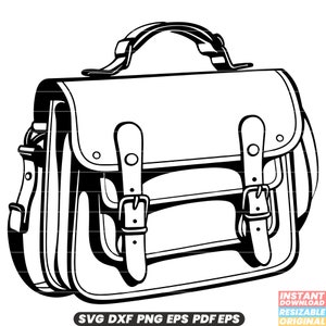 Cartable sac à main sac à main fourre-tout messager bandoulière épaule cuir mode Style accessoire SVG DXF PNG coupe fichier